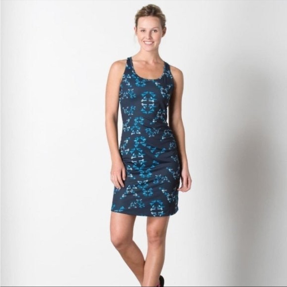 Toad&Co Deep Navy Water Print Aquafest L